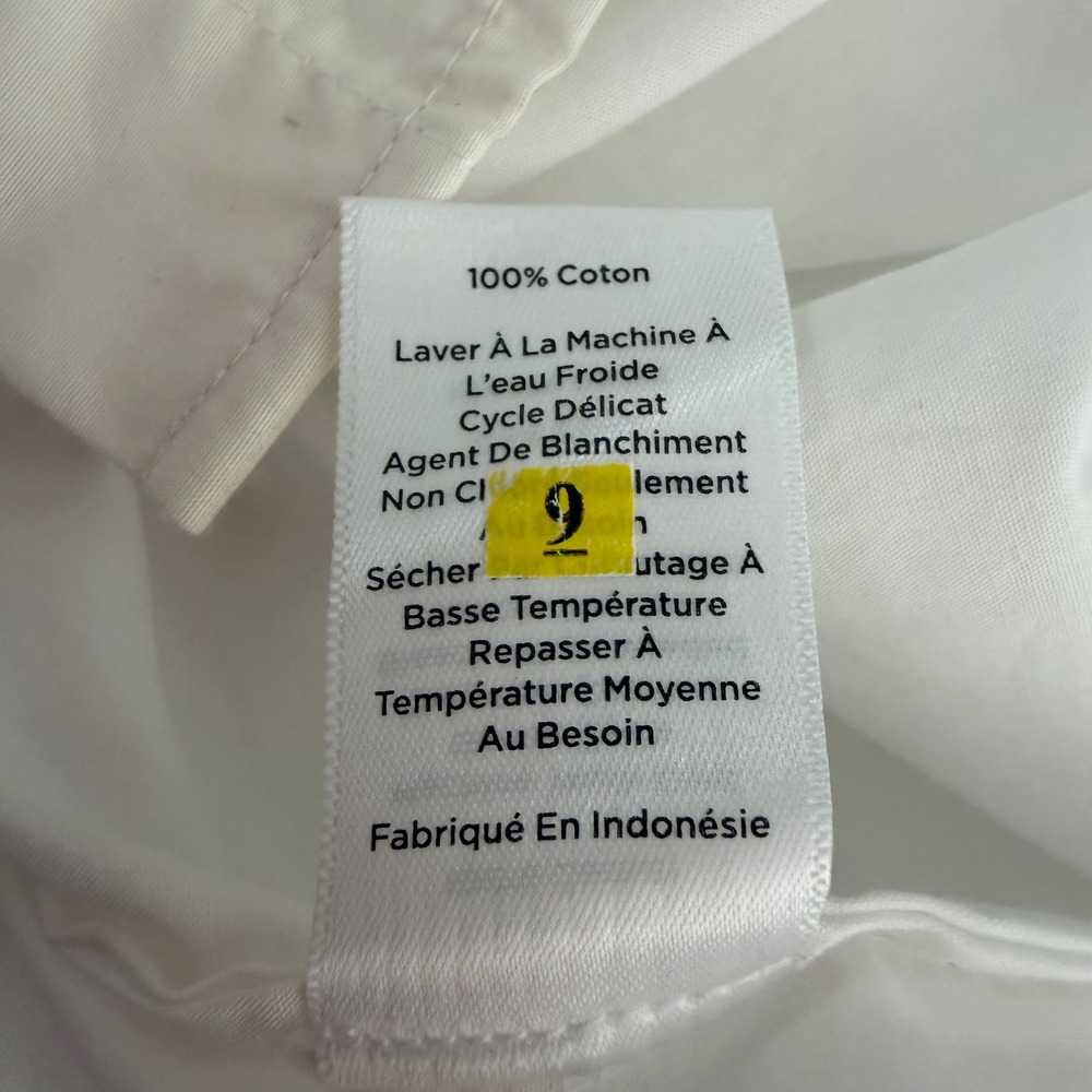 Talbots Plus 3X Boyfriend Shirt White Button Down Long Sleeve 100% Cotton NWOT - Picture 8 of 8